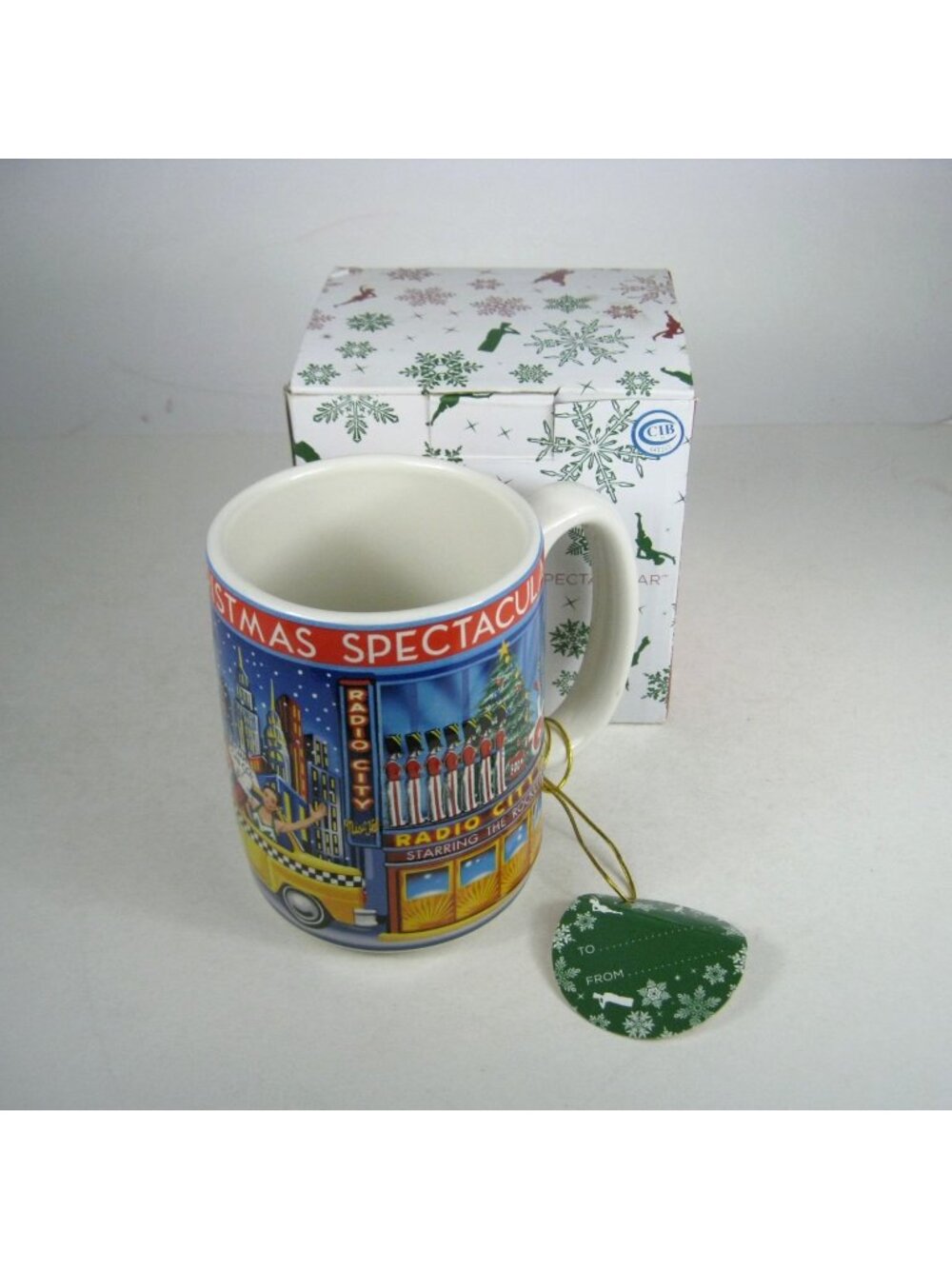 NEW Radio City Christmas Spectacular Ceramic Mug Gift Box 12 oz Holiday Design